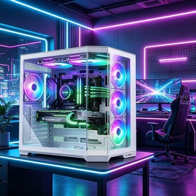 PC Gehäuse Computer Case Gaming Für ITX MATX ATX EATX