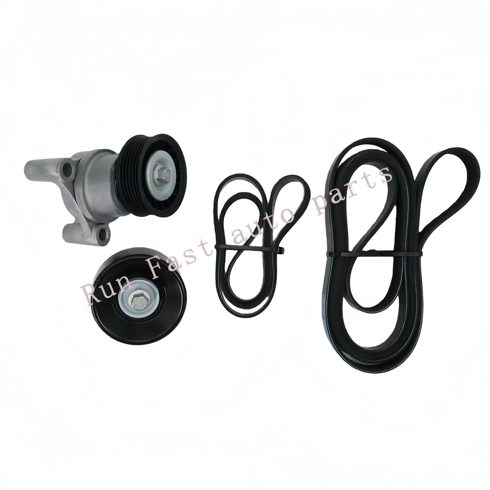 For Chevrolet GMC 4.8L 6.0L V8 W/145A 4Pcs Serpentine Belt Tensioner Pulley Kit - Imagem 2 de 4