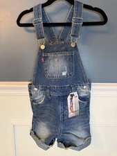 Levi s Shortalls Toddler 4T New With Tags Relaxed Fit Denim Bib Overalls Shorts