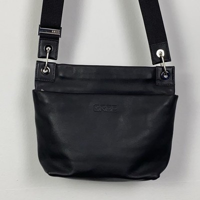 Bree Leder Handtasche Damen Umhängetasche Hochwertige Verarbeitung Schwarz Neu