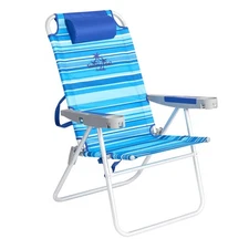 SUNNYFEEL Tall Folding Beach Chair Lightweight, Portable Sand Chair for Adult...