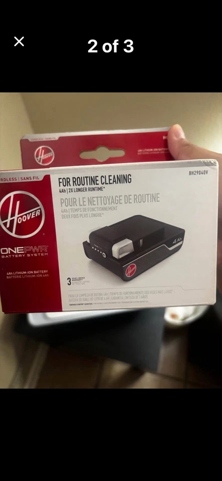 Batería de iones de litio Hoover ONEPWR 4.0 BH15240 y cargador Hoover BH05000 Foto 3 de 3