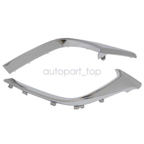 2x Grille Trim For 2016-2023 Mazda CX-9 Driver Passenger Lower Chrome TK50507J1A - Picture 7 of 9