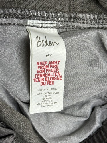 Mini Boden Boys Pants Youth Size 16Y Gray Khaki Pull On Brand New With Tags - Picture 5 of 9