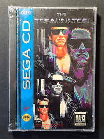 SEGA CD The Terminator Video Game, All Original, Liner Notes & Poster, CLEAN