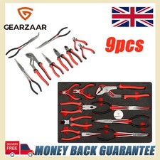 Pliers Set 9pcs High Leverage Plier Set Cutters Combi Long Reach Plier Set