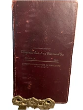 Vintage Leather Holder Virginia Carolina Chemical Co pamphlet
