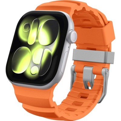 Silikonband für Apple Watch 49/46/45/44 mm, Spigen WBS2, Orange