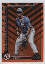 2025 Topps Update Holiday Orange & Black Foil Nate Lowe Nathaniel #US230 0b3