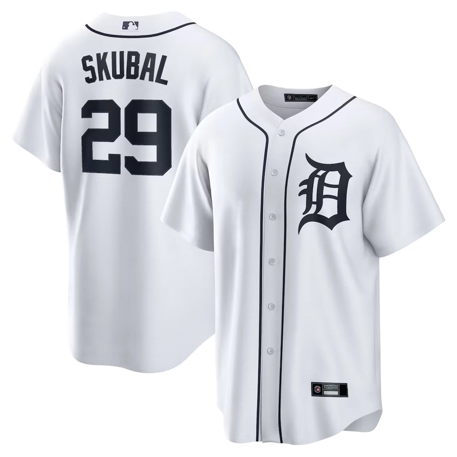 Men's/Youth Tigers White Replica Player Jersey