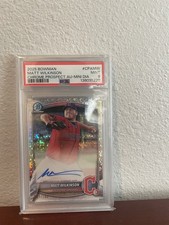 2025 Bowman Matt Wilkinson /100 Mini-Diamante Rifrattore Auto #CPA-MW - PSA 9