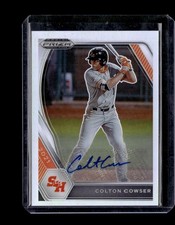 2021 Panini Prizm Draft Picks Base Autographs Silver Prizm #PDP5 Colton Cowser