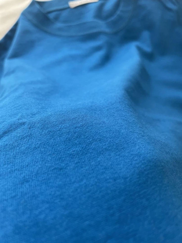 USED ISSEY MIYAKE MEN BLUE SHORT SLEEVE TOP GOOD - Изображение 4 из 4