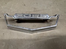 1962 1963 Ford Fairlane Fuel Gas Door Emblem Bezel Trunk Nameplate Trim Molding