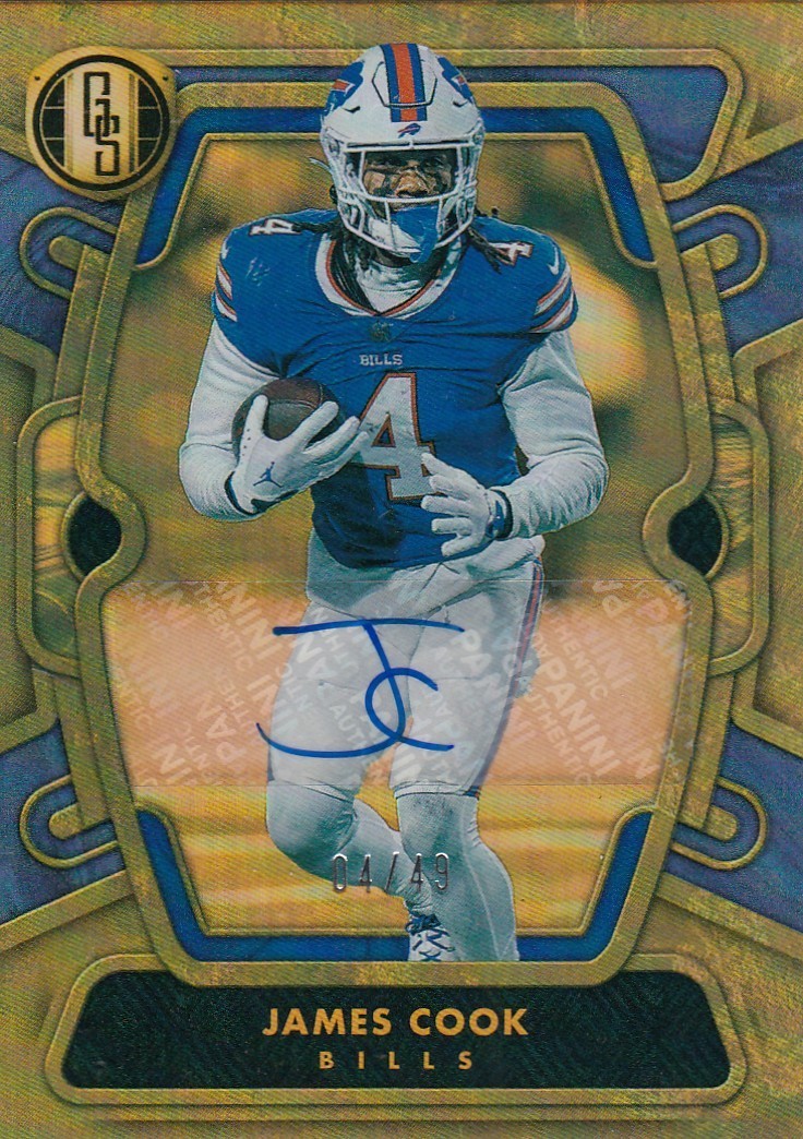 Panini 2024 Gold Standard James Cook Auto #12 4/49 Jersey Number Match Z6