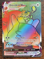 Greedent VMAX 272/264 Rainbow Rare Fusion Strike Pokemon Holo Near Mint+ on eBay