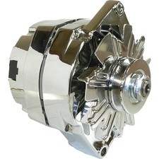 Alternator For Chrome Bbc Sbc Chevy Gm 1 Wire Street Rod-high Output Adr0335-c Alternator For Chrome Bbc Sbc Chevy Gm 1 Wire Street Rod-high Output Adr0335-c
