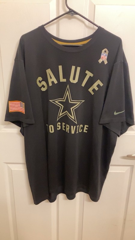 Dallas Cowboys Salute To Service Nike Shirt. Dri Fit. Size 4XL