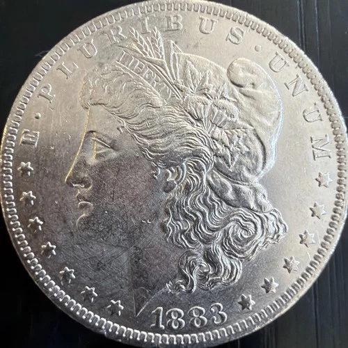 1883 - O Morgan Silver Dollar AU