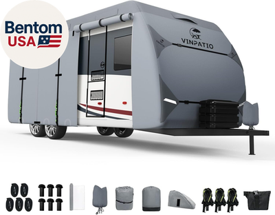 #ad #ad RV Cover 7 Layers Heavy Duty RV amp; Trailer Cover Toy Hauler Cover Fits 35#x27; 38#x27; $372.16
