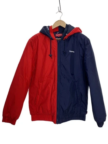 Giacca Supreme Other 15AW 2 toni con cappuccio laterale M nylon ROSSO tinta unita usata