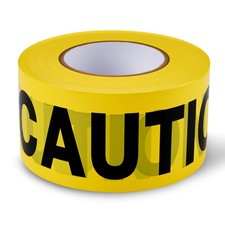 Caution Warning Tape   3 Inch x 1000 Feet  Bright Safety Hazard Tape with B...