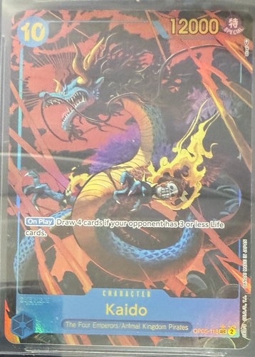 BGS 10 One Piece OP05-118 SEC* Kaido Alt Art - English- Awakening of the New Era - Bild 6 von 12