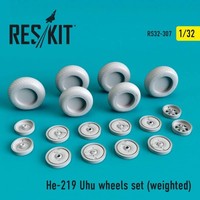 He-219 Uhu Wheels Set (Weighted) / 1:32