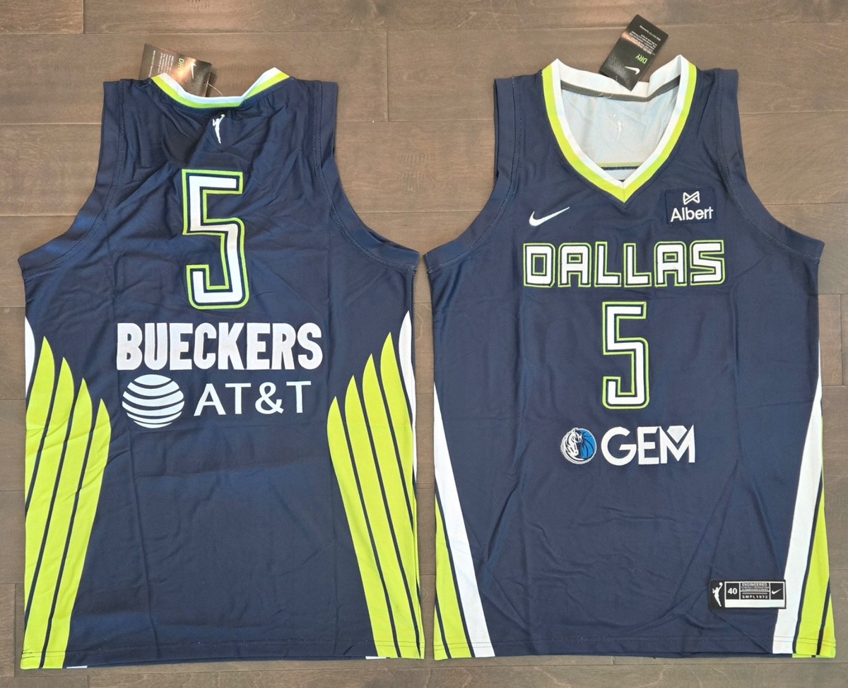 Dallas Wings #5 Paige Bueckers Stitched Navy Explorer
