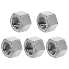 5Pcs M16x1.5-Pitch x 16.5mm Carbon Steel Hex Threaded Rod Coupler Nut Connector