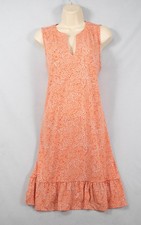 Michael Kors Paisley Ruffle Shift Dress Women’s M Sleeveless Knee Length