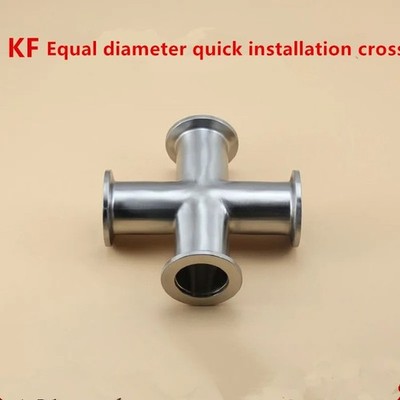 1Pc KF Vacuum Quick Fit Elbow/tee/four-way SUS304 Equal Diameter Flange Joint