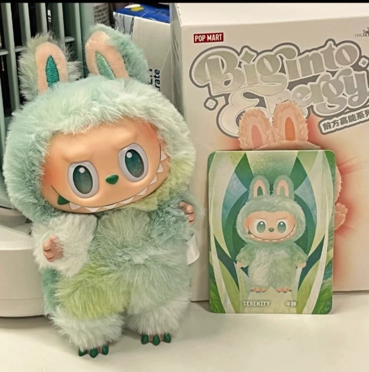 New Authentic POPMART Labubu V3 The Monster Big Into Energy