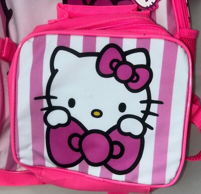 Hello Kitty Backpack 5 Piece Lunch Bag Carabiner Water  display picture 3