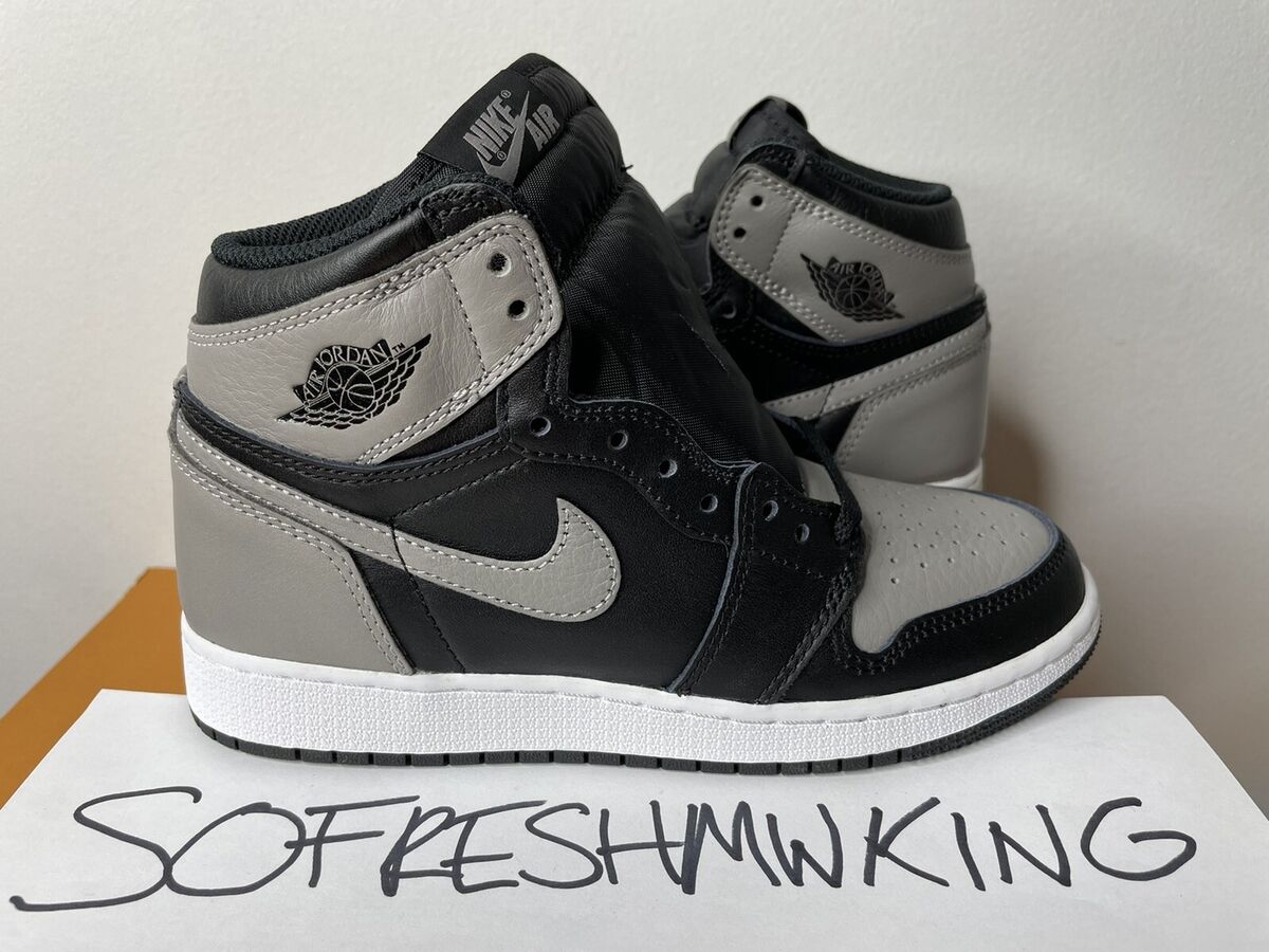 Nike Air Jordan 1 Retro High Og Shadow Gs Sz 4 Ds! Bred Toe Royal