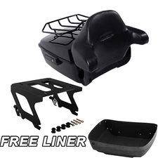 King Trunk Pad Solo Mount Rack Fit For Harley Sport Glide FLSB 2018-2025 2024 23