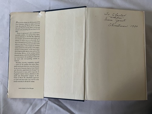 John Masefield POEMS Complete Edition with Recent Poems Hardcover. 9th Printing - Picture 7 of 24