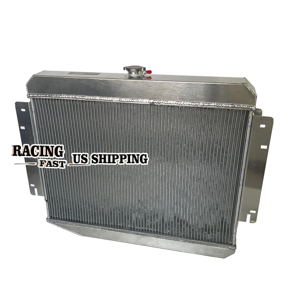 Radiador de refrigeración #CC889 para Dodge Ramcharger 1974 1975 1976 1977 1978 aluminio Foto 2 de 4