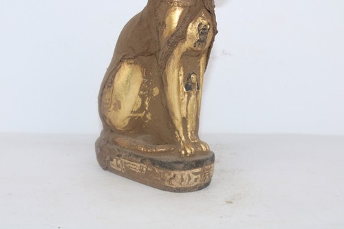 RARO ANTIGUO EGIPCIO ANTIGUO MOMIFICADO Estatua del Antiguo Faraónico Gato Ba... - Imagen 6 de 16
