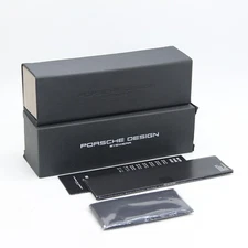 NEW PORSCHE DESIGN BLACK AUTHENTIC EYEWEAR EYEGLASSES GLASSES CASE ONLY