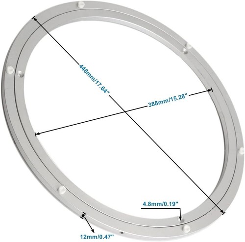 Aluminum Heavy Duty Lazy Susan Rotating Turntable Bearing Swivel Plate Hardwa... - Picture 8 of 10