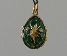 Schöner Ketten-Anhänger mit Eidechsen, Elefant drin, Emailliert! GESCHENKIDEE!