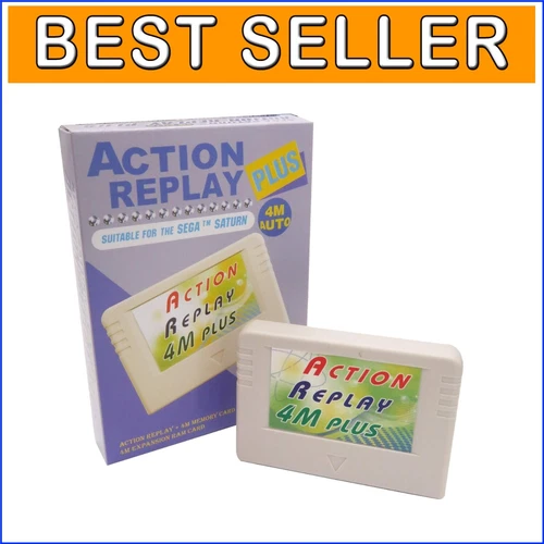 Action Replay - All-in-One Saturn Expansion Pack with Cheat and Import Features