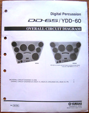 Yamaha DD-65 YDD-60 batteria digitale foglio diagramma circuito completo originale con cover