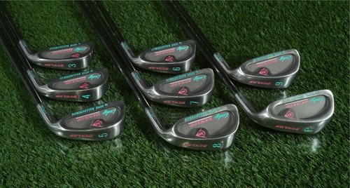 DUNLOP "LADY" IRON SET 3-PW TRUE TEMPER STEEL CAVITY BACK WOMEN'S LADIES RH