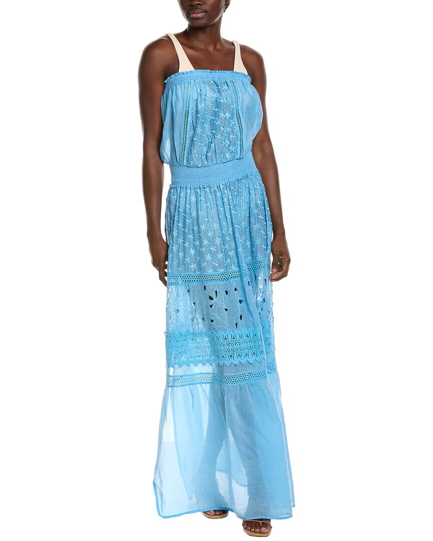 Женское макси-платье из смесового шелка Ramy Brook Lucia