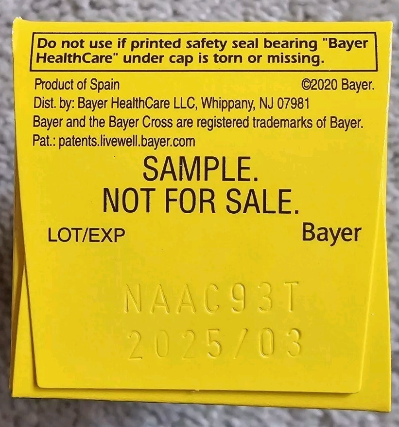 Bayer Low Dose Aspirin 81 mg Enteric Coated, 384 Count Expire 2025 eBay