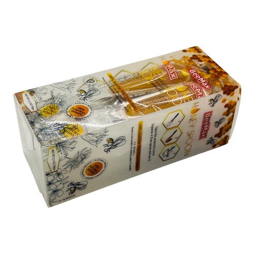 Cuchara de miel BeeMax caramelo 100 % natural flor silvestre miel sin gluten 10 por caja - Imagen 17 de 17