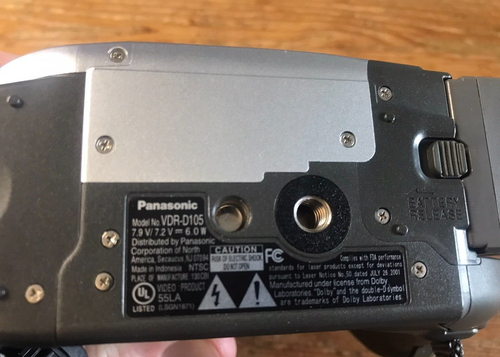 Panasonic VDR-D105 Mini Disc DVD-R RW Camcorder Working - Picture 8 of 11