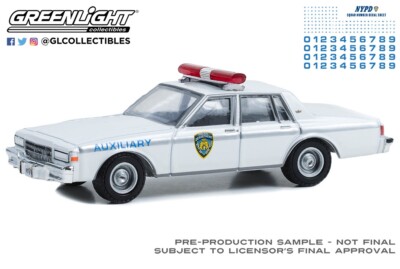 Greenlight 1/64 Hot Pursuit- 1989 Chevrolet Caprice -NYPD-With Decal Sheet 42774